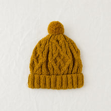 AJAY Yellow Wool Bobble Hat