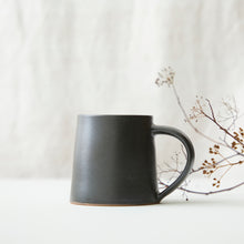 ALO Handmade Glazed Stoneware Conical Mug Dark Brown