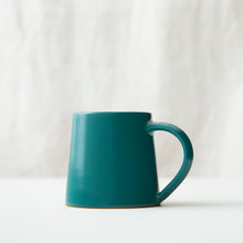 ALO Handmade Glazed Stoneware Conical Mug Teal Green