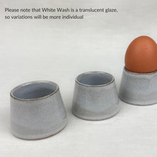 ANDAA Minimalist Stoneware Conical Egg Cup White Wash