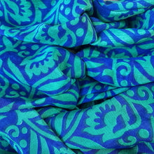 ANUPA Recycled Sari Twist Headband Blue