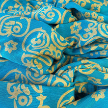 ANUPA Recycled Sari Twist Headband Teal Blue