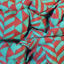 ANUPA Recycled Sari Twist Headband Teal Maroon