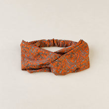 ANUPA Recycled Sari Twist Headband Orange