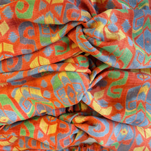 ANUPA Recycled Sari Twist Headband Coral Orange