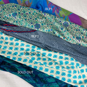MOHINI Recycled Sari Hair Neck Scarf Square 55cm