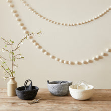 TARULATA Boho Eco Felt Ball Pompom Garland 200cm