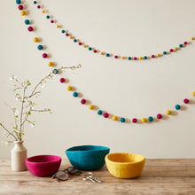 TARULATA Boho Eco Felt Ball Pompom Garland 200cm