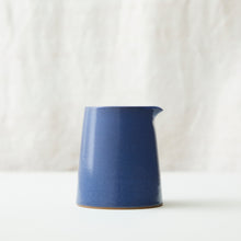BHAVA Handmade Glazed Minimalist Stoneware Jug Cobalt Blue
