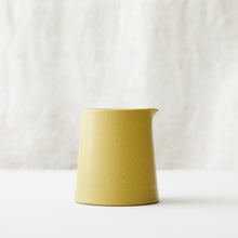 BHAVA Handmade Glazed Minimalist Stoneware Jug Mustard Yellow