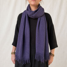 BIBEK Indigo Purple Vegan Banana Yarn Scarf