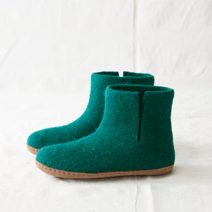 BIDI Handmade Felt Unisex Slipper Boot Suede Sole