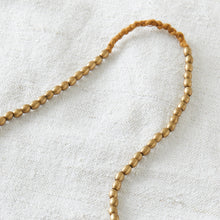 CHANDRA Handmade Minimalist Small Oval Brass Bead Necklace