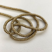 CHANDRA Handmade Minimalist Drum Brass Bead Necklace