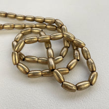 CHANDRA Handmade Minimalist Medium Oval Brass Bead Necklace