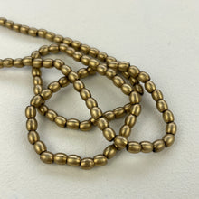 CHANDRA Handmade Minimalist Small Oval Brass Bead Necklace