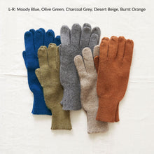 DEENA Luxury Soft Fine Knit Merino Ladies Gloves Moody Blue