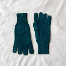 DEENA Luxury Soft Fine Knit Merino Ladies Gloves Emerald Green