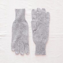 DEENA Luxury Soft Fine Knit Merino Ladies Gloves Silver Grey