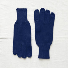 DEENA Luxury Soft Fine Knit Merino Ladies Gloves Navy Blue