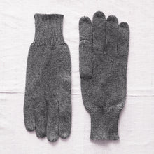 DEV Luxury Soft Fine Knit Merino Mens Gloves Charcoal Grey