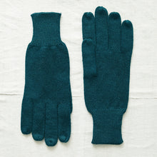 DEV Luxury Soft Fine Knit Merino Mens Gloves Emerald Green