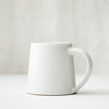 DIBAS Handmade Glazed Stoneware Large Conical Mug Cream