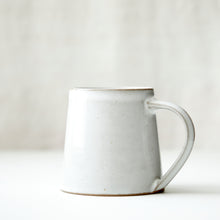 DIBAS Handmade Glazed Stoneware Large Conical Mug White Wash