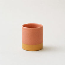 DIGANTA Part Glazed Handleless Mug Toothbrush Holder Seashell Pink