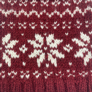 HIMANI Nordic Snowflake Lined Wool Neckwarmer Scarf