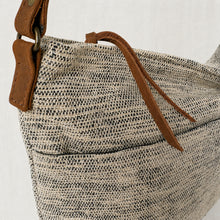 THAILO Woven Cotton Leather Cross Body Bag Purse Monochrome