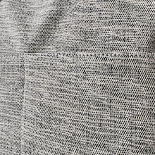 OMA Woven Cotton Leather Double Handle Handbag Monochrome