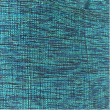 OMA Woven Cotton Leather Double Handle Handbag Ocean Aqua