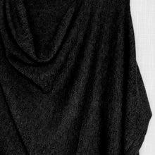 RISI Luxury Soft Fine Knit Merino Cowl Poncho Black