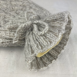 TAMASI Cable Handknit Wool Hot Water Bottle Cover
