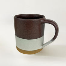 YALU Part Glazed Three Tone Ombre Stoneware Mug Mineral Brown