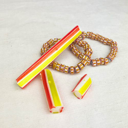 NAILO PATTERN Eco Recycled Painted Glass Bead Bracelets