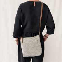 THAILO Woven Cotton Leather Cross Body Bag Purse Monochrome