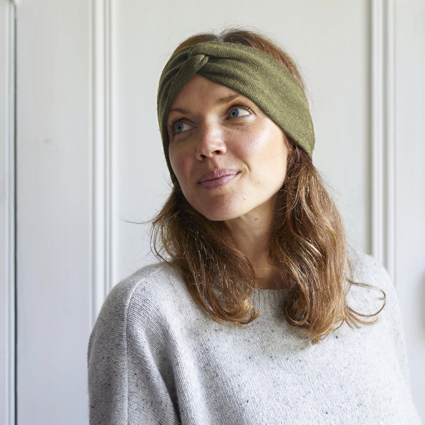 DISHITA Luxury Soft Merino Twist Earwarmer Headband