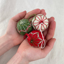 NAINA Embroidered Eco Beaded Felt Bauble Art Deco