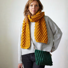 SUMAN Crochet Boho Bobble Cross Body Handbag