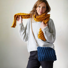SUMAN Crochet Boho Bobble Cross Body Handbag