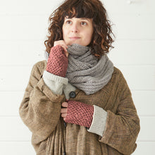 VARGA Vegan Banana Wristwarmer Fingerless Gloves Pink Clay