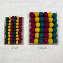 TARULATA & UTSHA Boho Felt Ball Pompom Garlands 200cm Rich