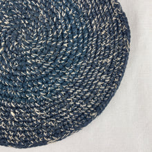 GUNIN Crochet Table Mats Banana Allo 28cm 4pc Set Slate Blue