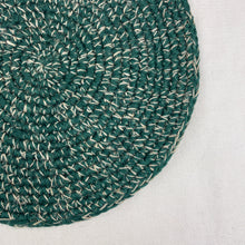 GUNIN Crochet Table Mats Banana Allo 28cm 4pc Set Teal Green