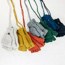 GUPTA Knit Wool Lined Mitten Fingerless Gloves