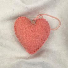 HAIYA Beaded Felt Heart Christmas New Baby Decor Pink Grapefruit