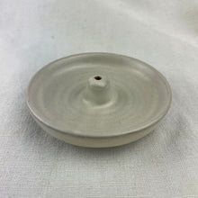 ISLA Stoneware Ceramic Round Incense Stick Holder Cream