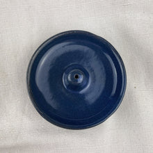 ISLA Stoneware Ceramic Round Incense Stick Holder Cobalt Blue